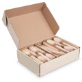 Disposable birch wooden cutlery forks knives spoon